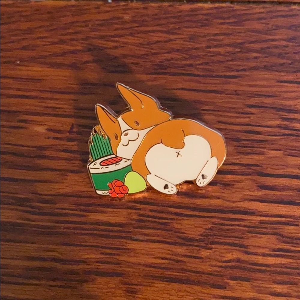 Corgi Sushi Loungefly Pin
